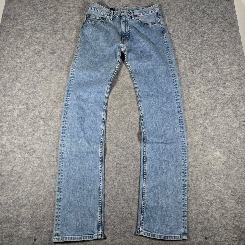 Vlone Mens Light Blue Made In Japan Streetwear Straight Leg Jeans Size M